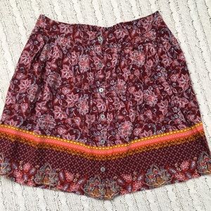 Paisley print skirt